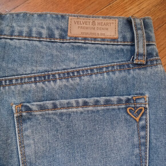 VELVET HEART gina high rise denim skirt with front slit (sz28) - Picture 12 of 13